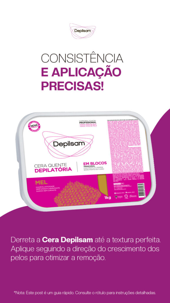 Consistência Cera para depilação