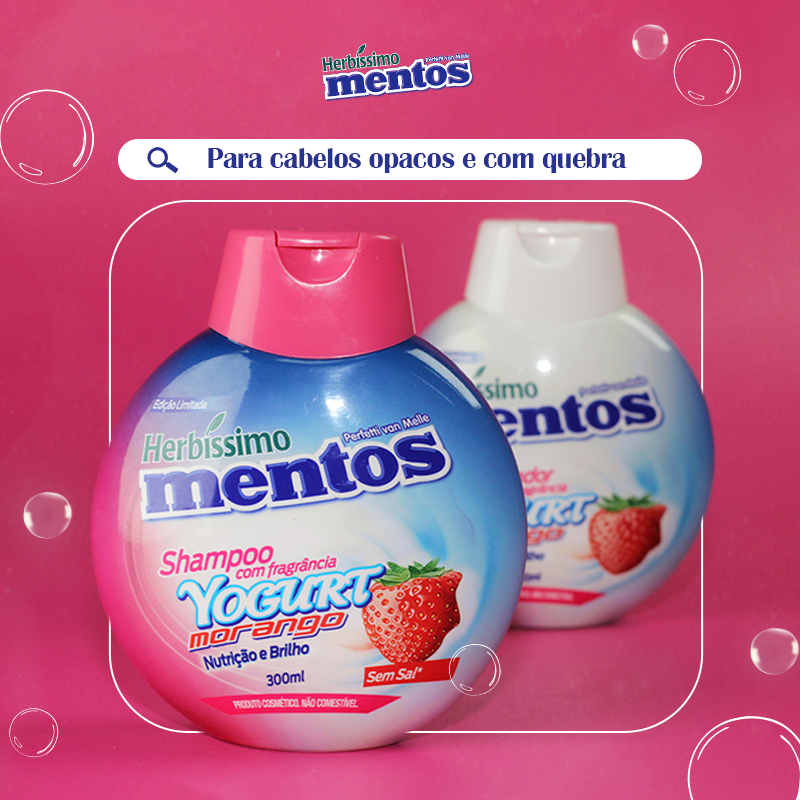 Shampoo e Condicionador Yogurt Morango